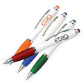 White PDA Stylus Pen W/Matching Colored Grips & Nibs